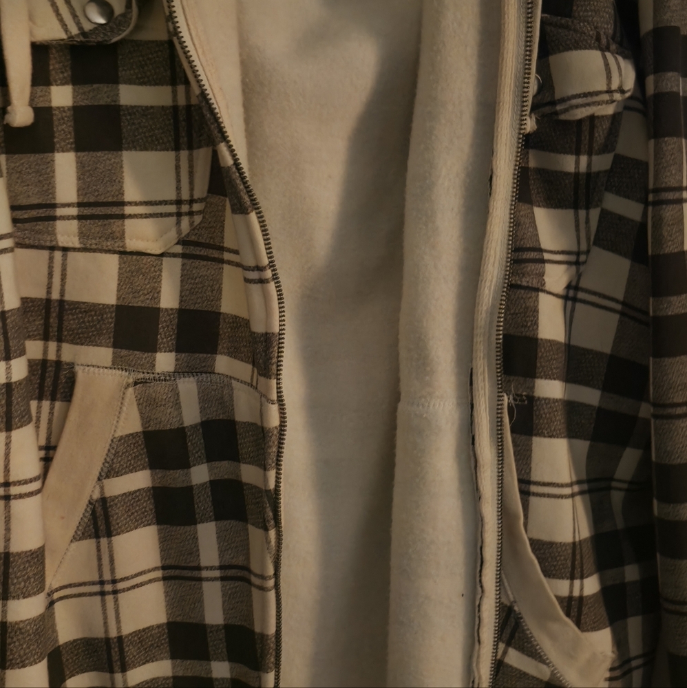 Polo by Ralph Lauren  Brown and Cream Varsity Jacket OR Black And Cream Checked
